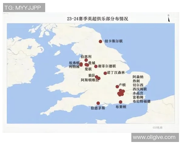 英超球队主场地图 看看各队的主场分布